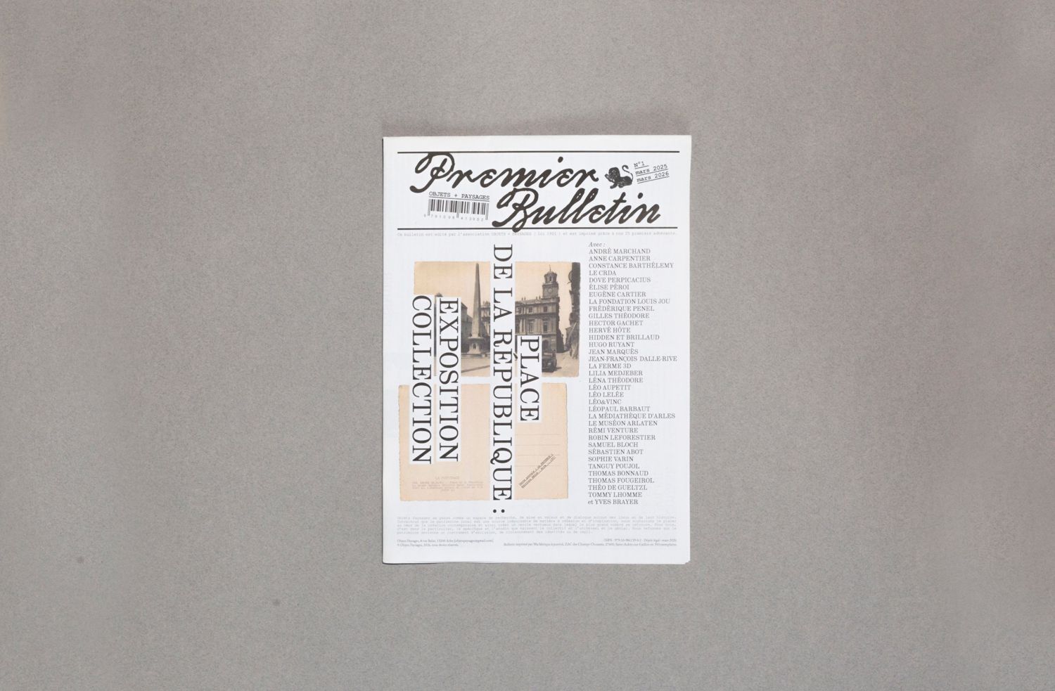 Premier Bulletin, n° 1, mars 2025 – mars 2026, première page